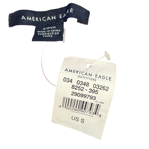 American Eagle Women's Small Fair Isle Knit Mock Neck Sweater - Red and Teal - Picture 3 of 6